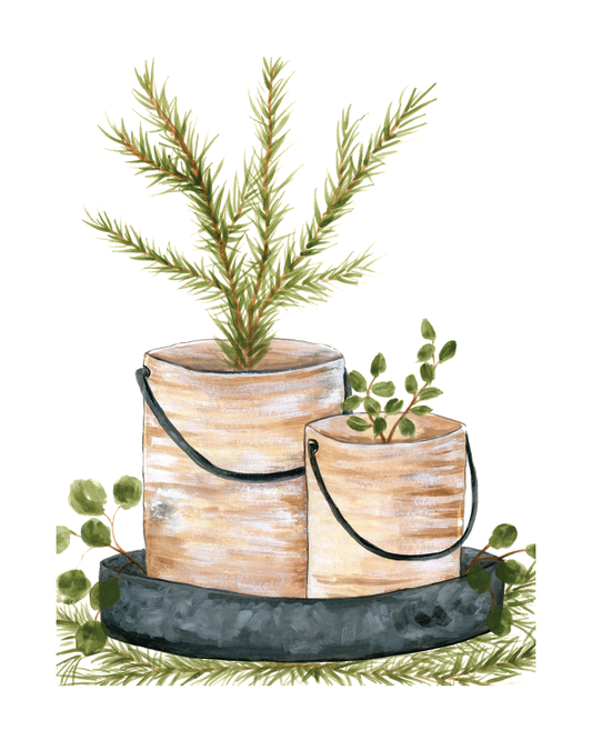 Nordic Planters Print by Yvette St. Amant