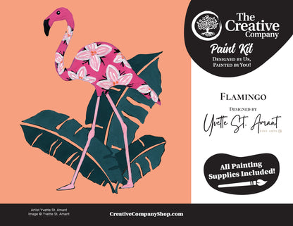 Flamingo by Yvette St. Amant - Paint Kit