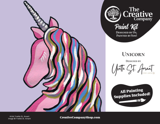 Unicorn by Yvette St. Amant - Paint Kit