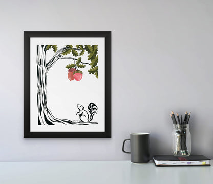 Big Oak Print by Yvette St. Amant (White Border)