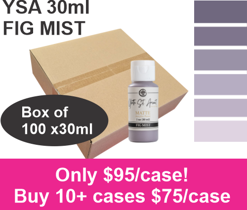 CLEARANCE - FIG MIST - YSA ACRYLIC PAINTS - 30ml - CASE of 100
