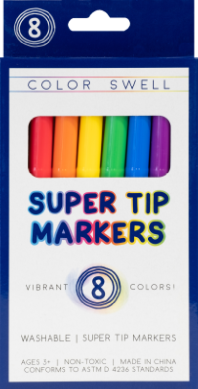 8 Pack Markers CASE (36 packs/case) CLEARANCE Only $2.64 per pack!