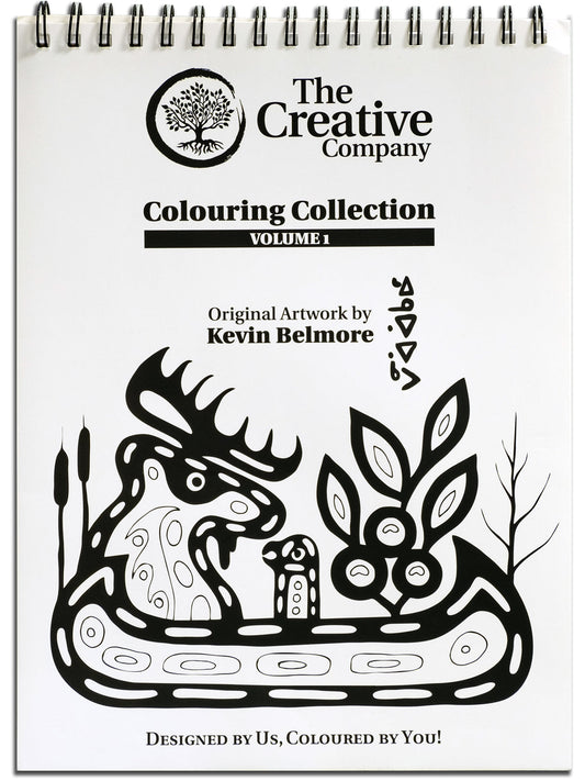 Colouring BOOK ONLY (spiral bound) by Kevin Belmore - Vol. 1