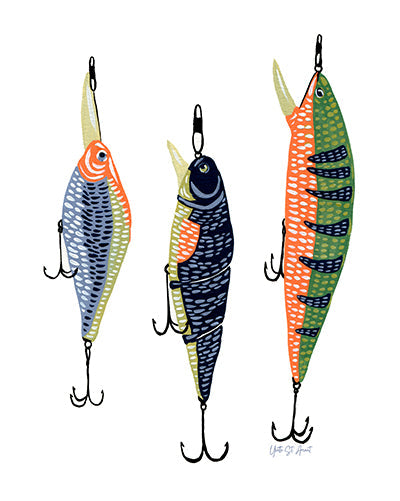 On The Lake Gone Fishing Print by Yvette St. Amant