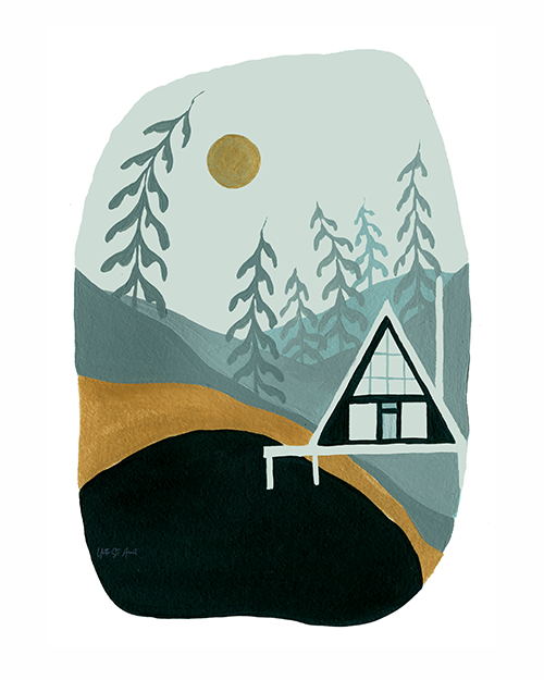 Camp Retreat I Print by Yvette St.Amant